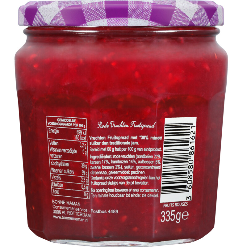 Bonne Maman Rode vruchten meer fruit minder suiker
