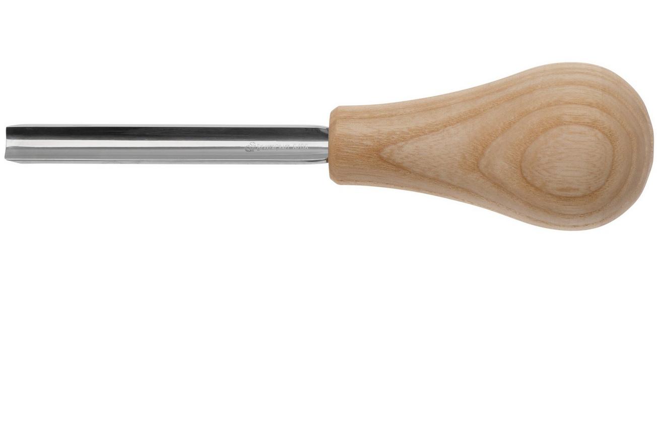 BeaverCraft Palm Chisel P8-08 Straight Rounded Sweep No. 8, 8 mm, handguts