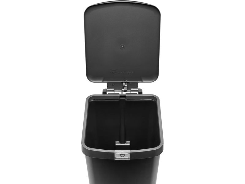 Brabantia Recyclingbehälter StepUp 25 l, Dunkelgrau Treteimer für Recycling Materialien