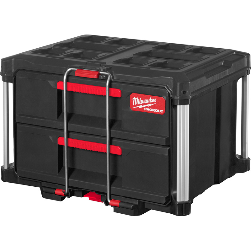 Milwaukee PACKOUT™ gereedschapskoffer met twee lades