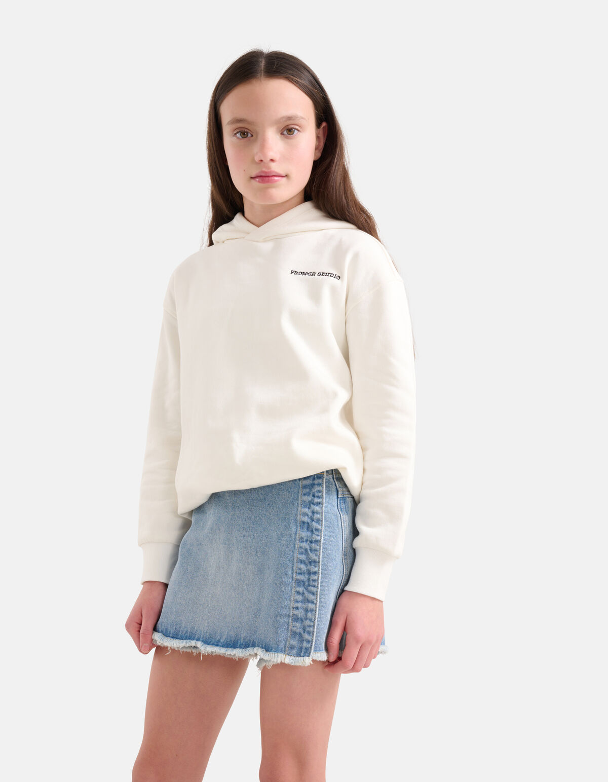 Denim Wrap Skort