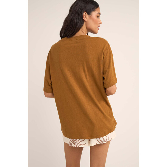 Rhythm Seafarer Oversized T-shirt Brown Damen SU25