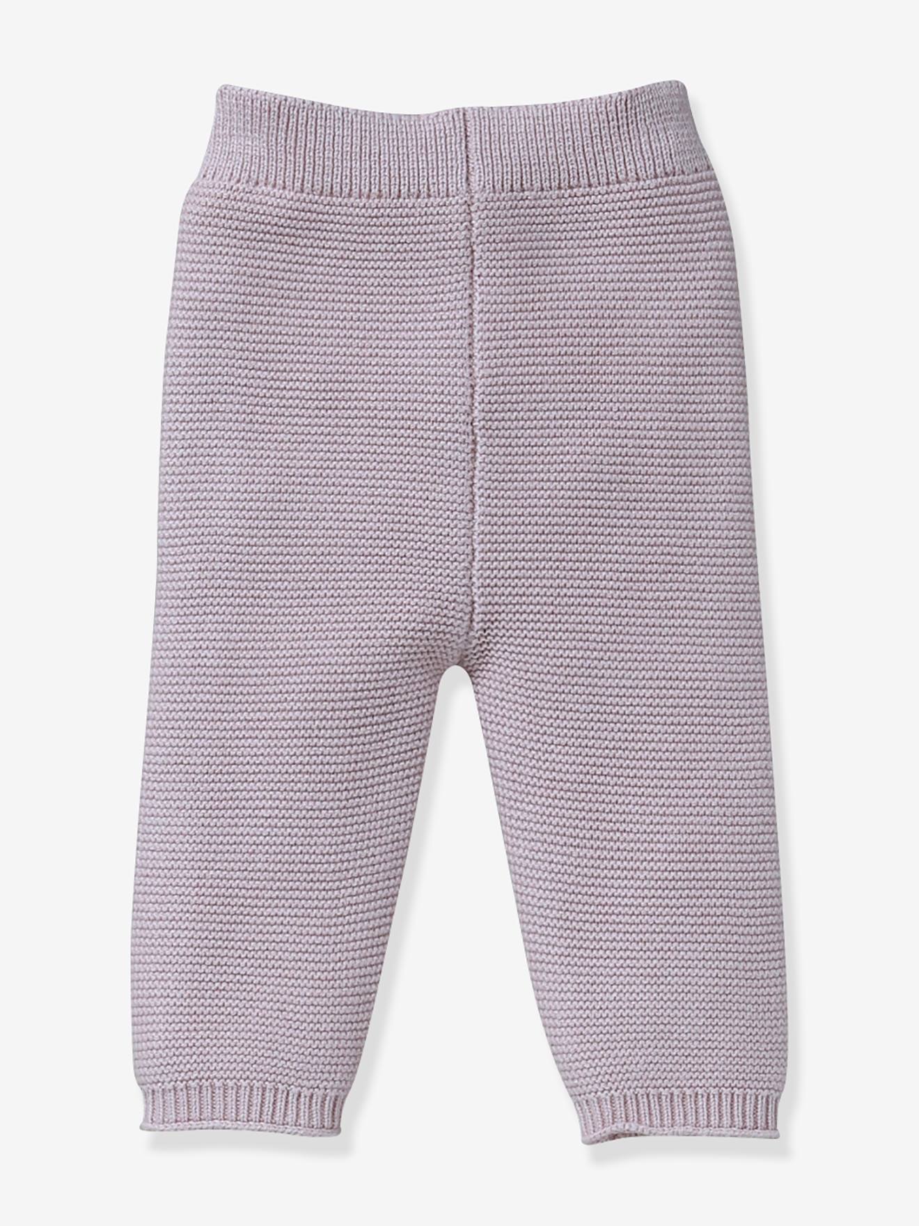 Leggings de bebê em algodão orgânico e lã