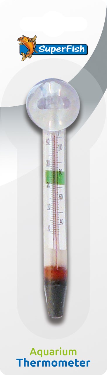 SuperFish aquarium thermometer analoog transparant 2,5 x 1,5 x 12,5 cm
