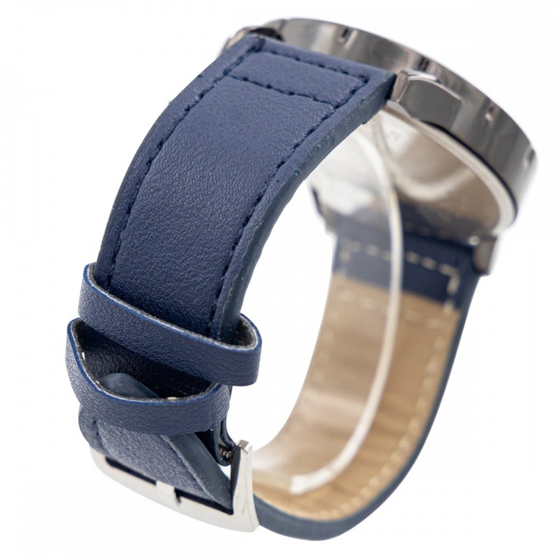 Montre Homme CHTIME bracelet Cuir Bleu