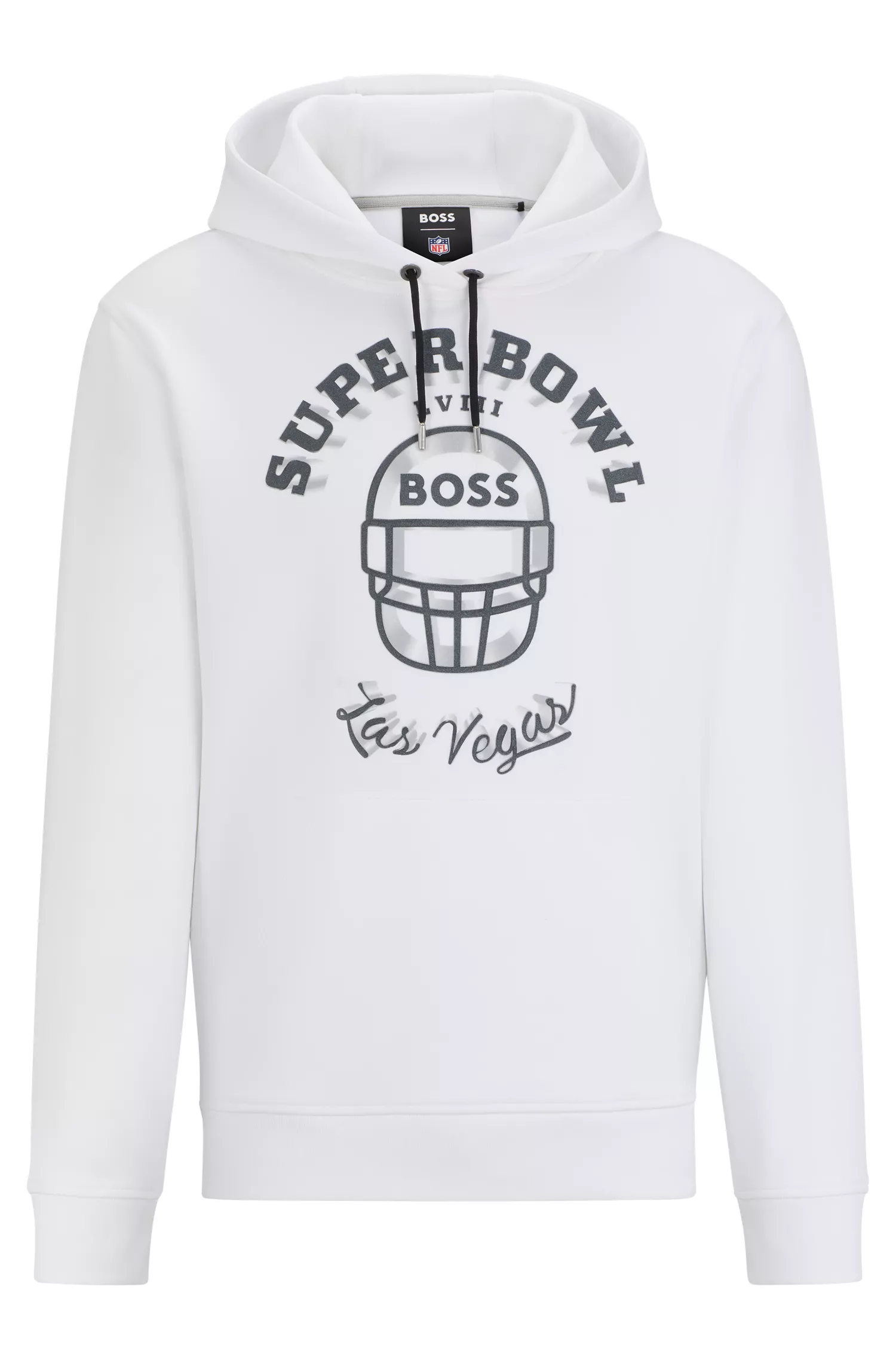Moletom BOSS Orange-BOSS x NFL em algodão misto com estampa metálica