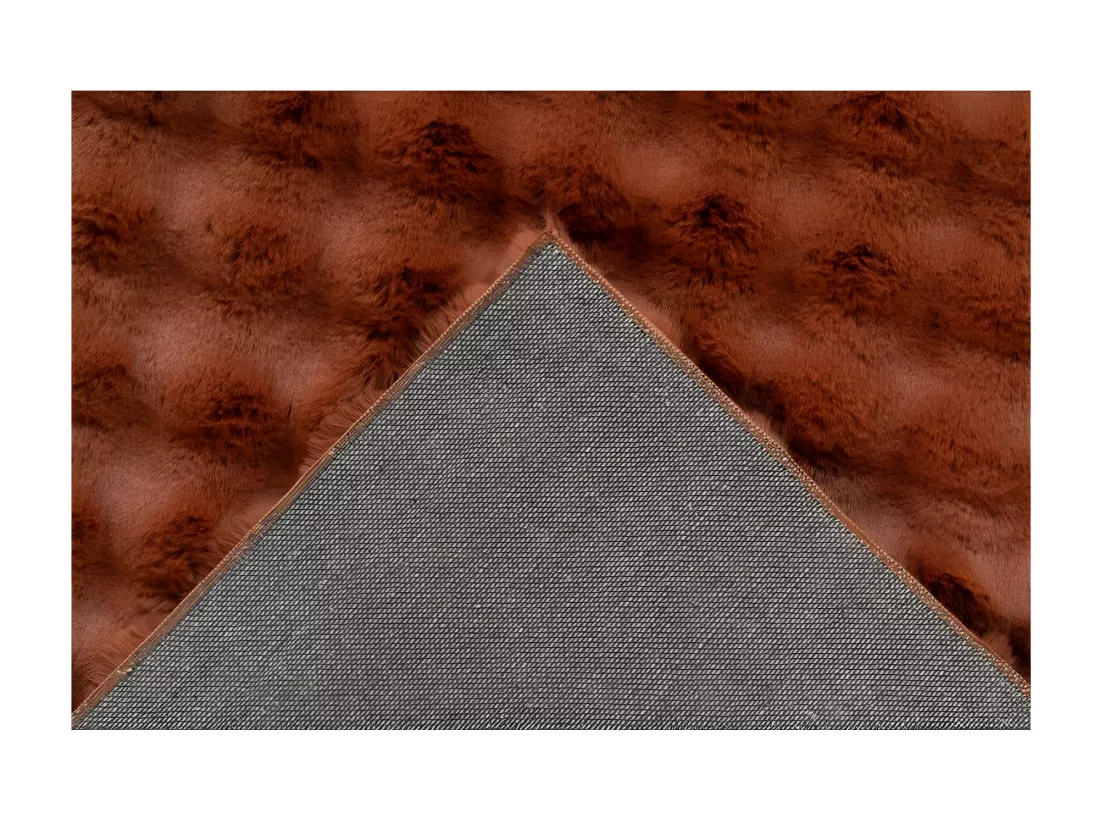 Tapis 170x120cm, design H008Y coloris rouge terracotta - Confort et élégance pour votre intérieur