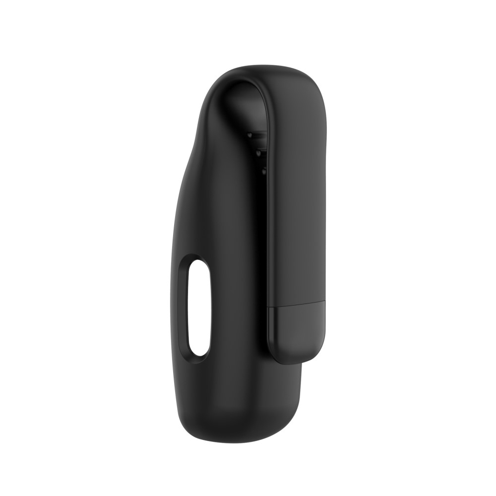 Fitbit Ace 3 / Inspire 3 / Inspire 2 Silikon Bumper Case Hülle mit Gürtelclip - Schwarz
