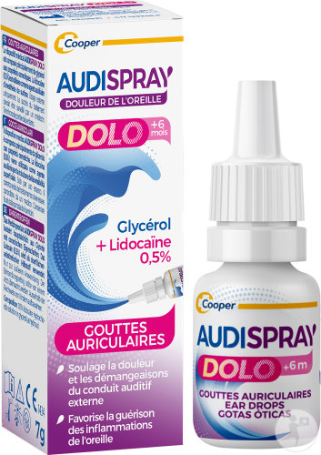 Audispray Dolo Douleur De L’Oreille Gouttes Auriculaires 7g