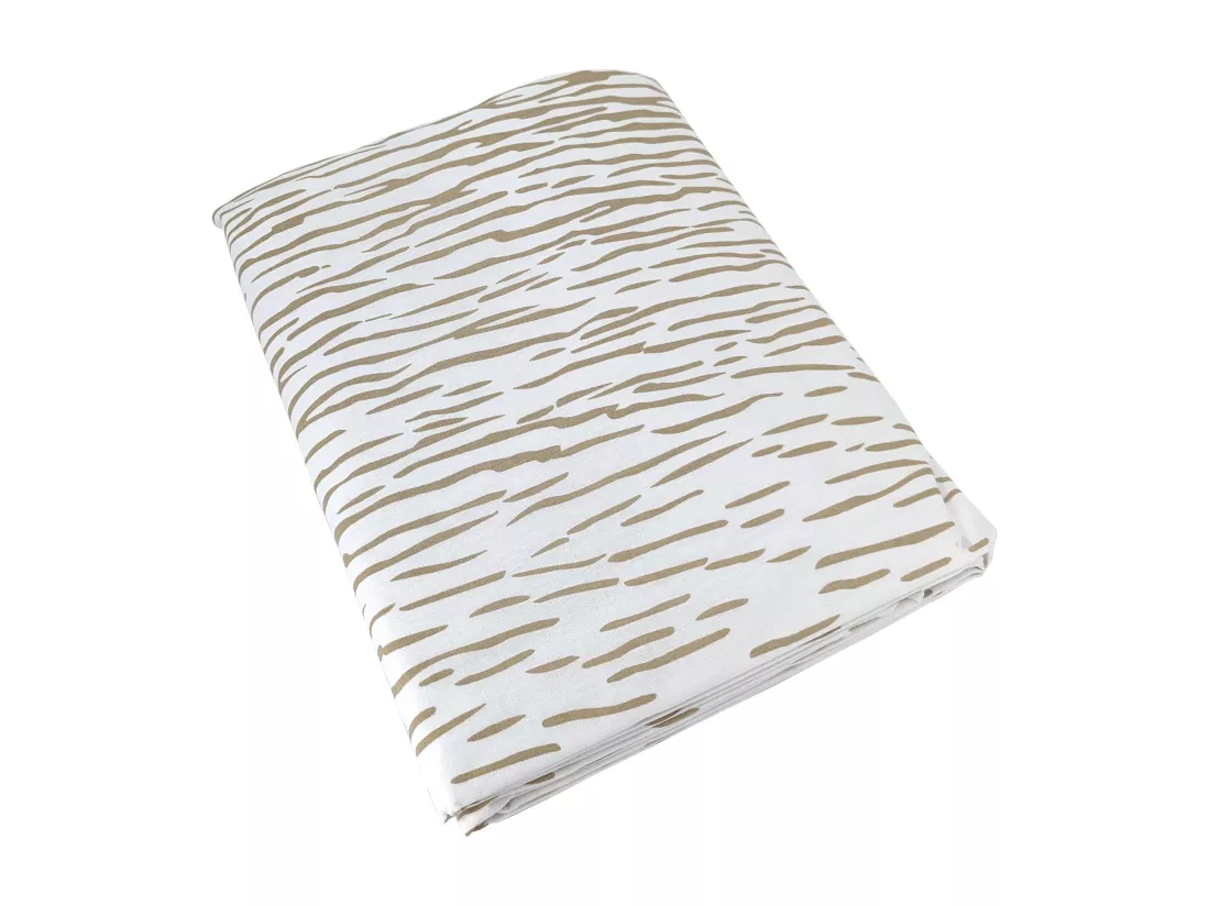 Housse de couette 140x200 cm coton REFLET Sable