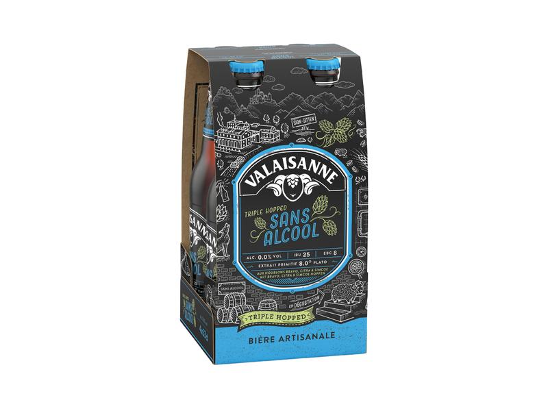 Valaisanne Bier Sans Alcool 4 x 0.33 l Alkoholfreies Bier