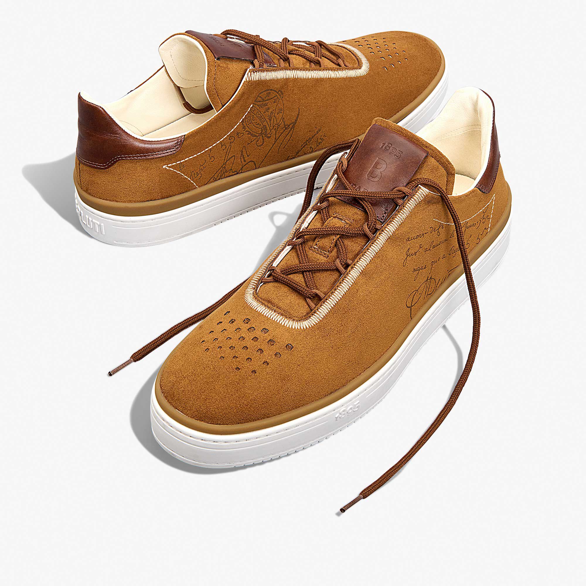 Sneaker Playtime En Textile Scritto Touche Suède