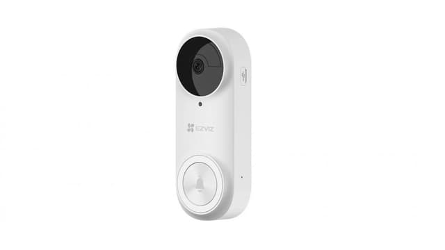 Ezviz DB2 Smart trådlös dörrklocka med 2K-video. microSD och CloudPlay, Vit