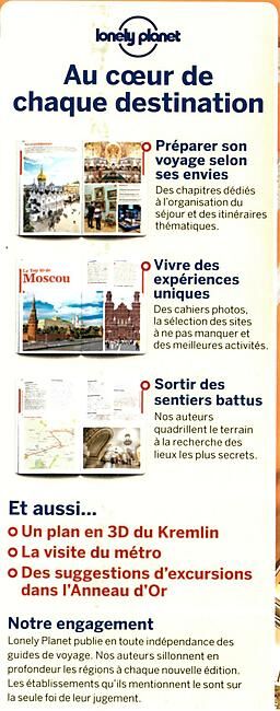 LONELY PLANET - MOSCOU LONELY PLANET EN FRANCAIS
