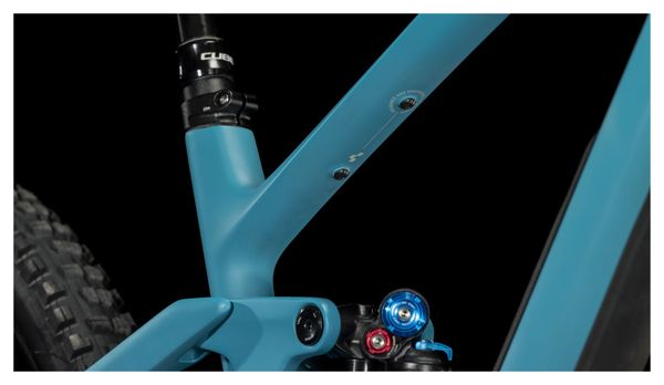 VTT Tout-Suspendu Cube Stereo One55 C:62 SLX Shimano XT 12V 29'' Bleu Bondi