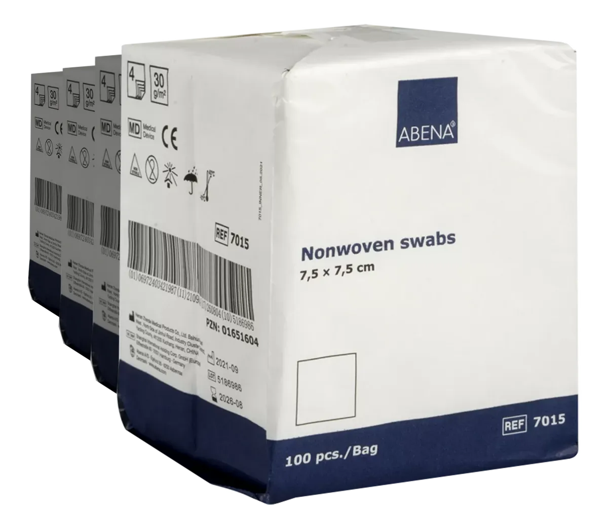 Abena Nonwoven kompress 7,5x7,5 cm - 50x100 stk.