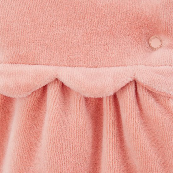 Petit Cocon Veste en velours imprimé floral   Rose        de               P'tit bisou
