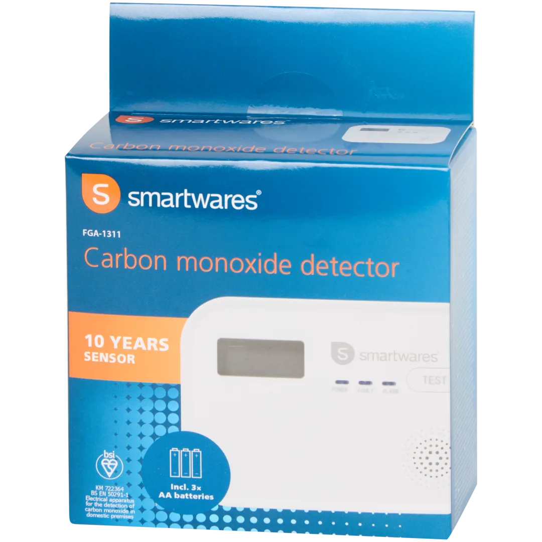 Détecteur de monoxyde de carbone Smartwares