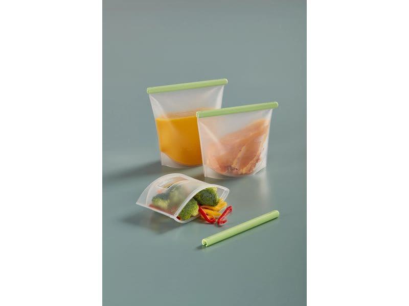 Lékué Frischhaltebeutel Set Set mit 3 Mehrwegbeuteln in 3 verschiedenen Grössen