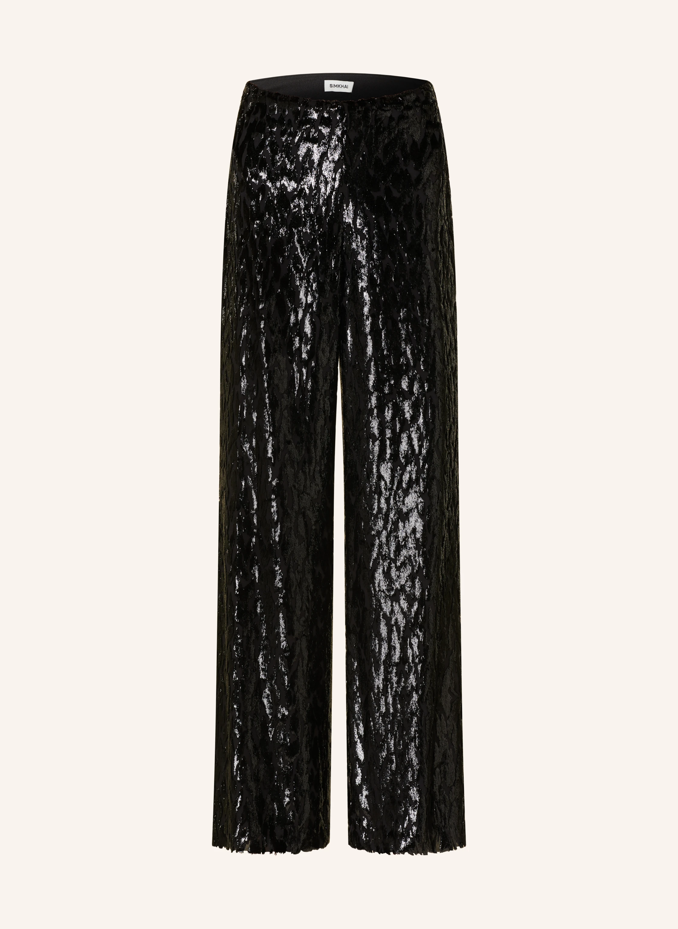 SIMKHAI Marlenehose SHIVON mit Seide und Glitzergarn