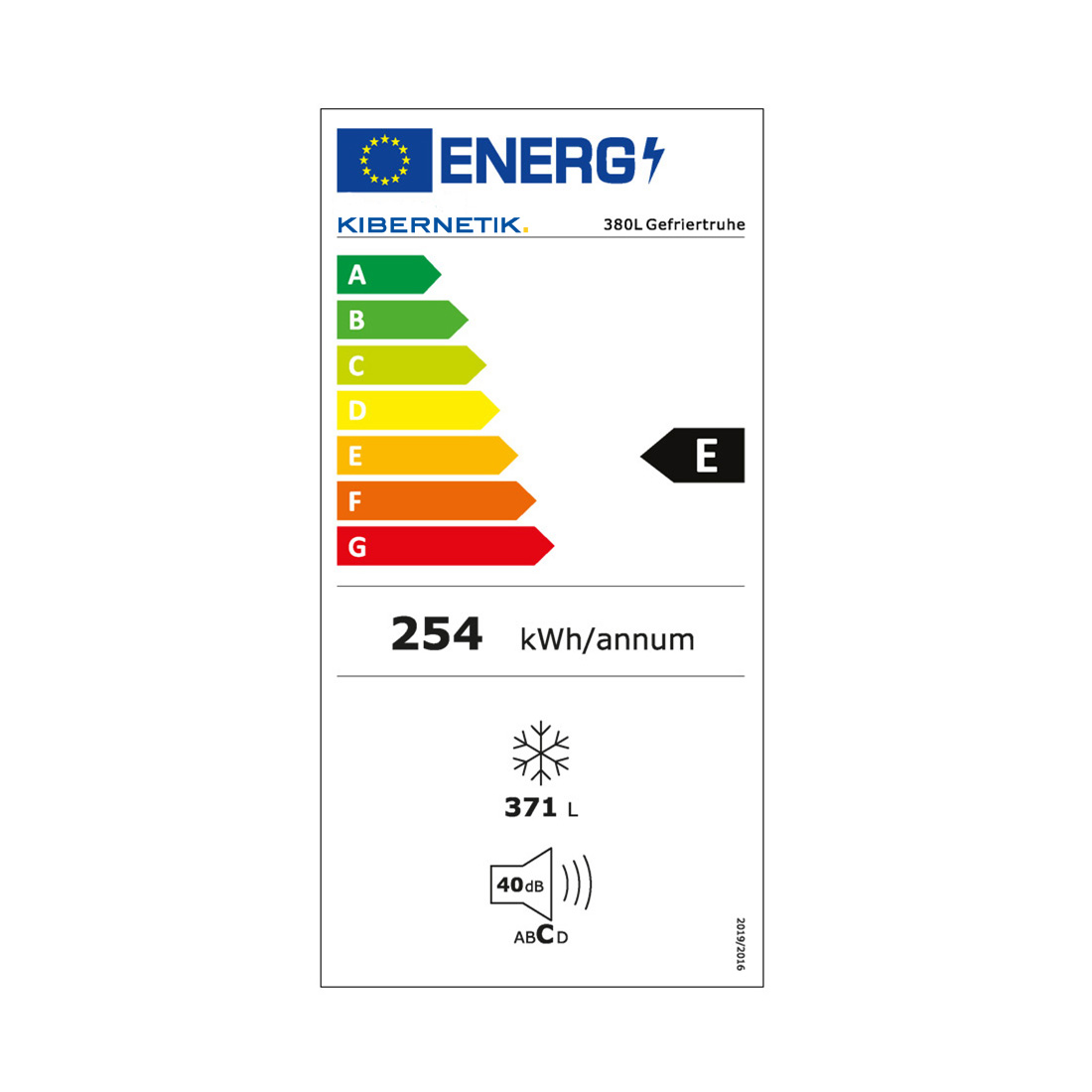 Kibernetik FSP Gefriertruhe 371 Liter
