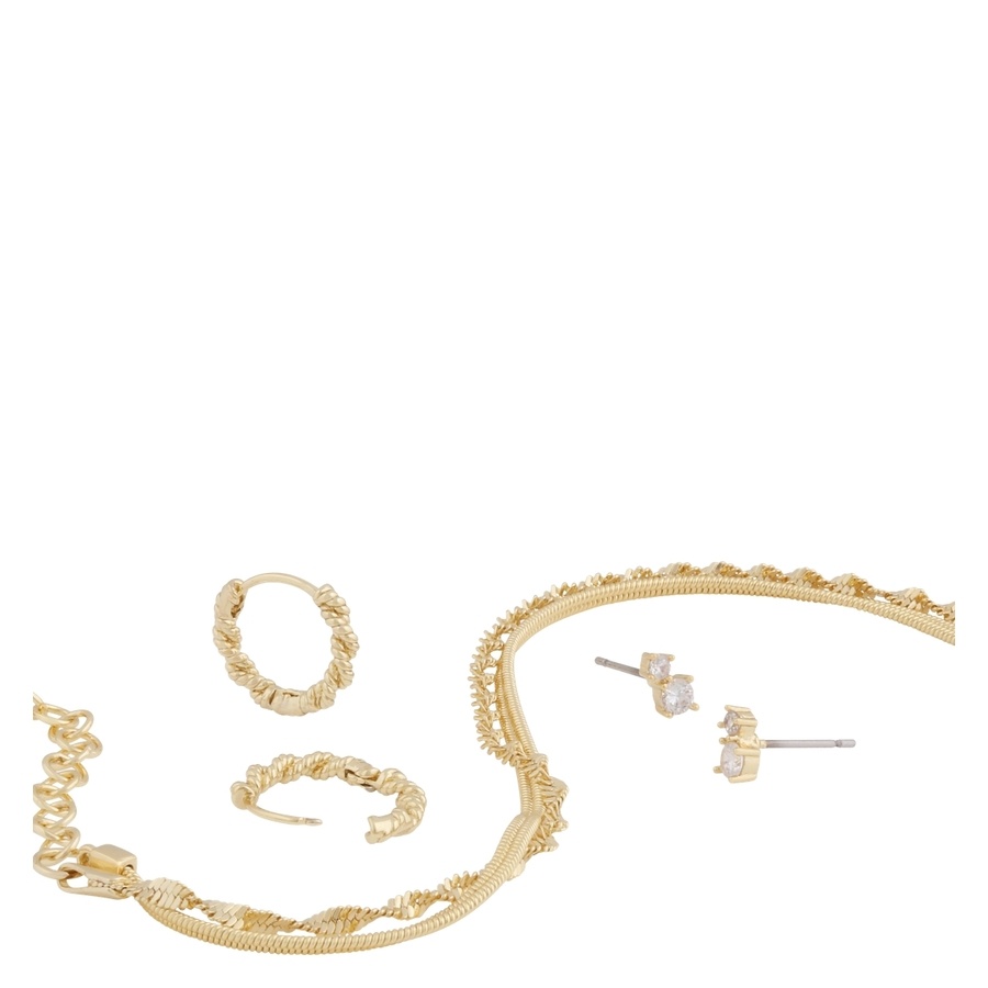 Snö Of Sweden Maine Bracelet Set 3 Gold/Clear