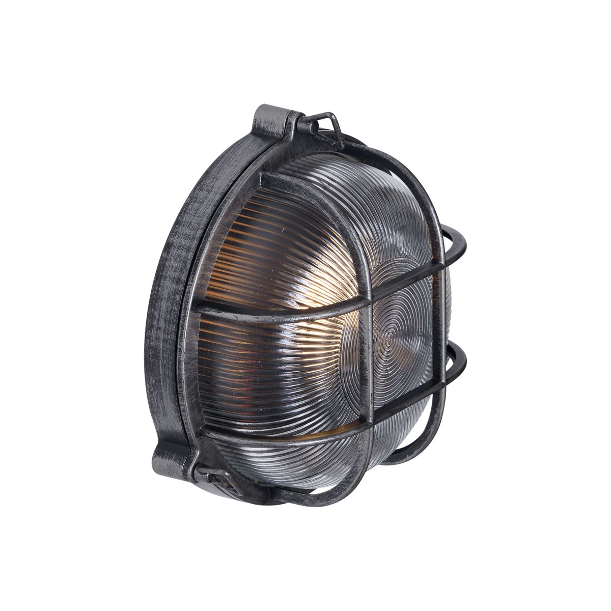 Buiten wandlamp zilver rond IP44 - Noutica