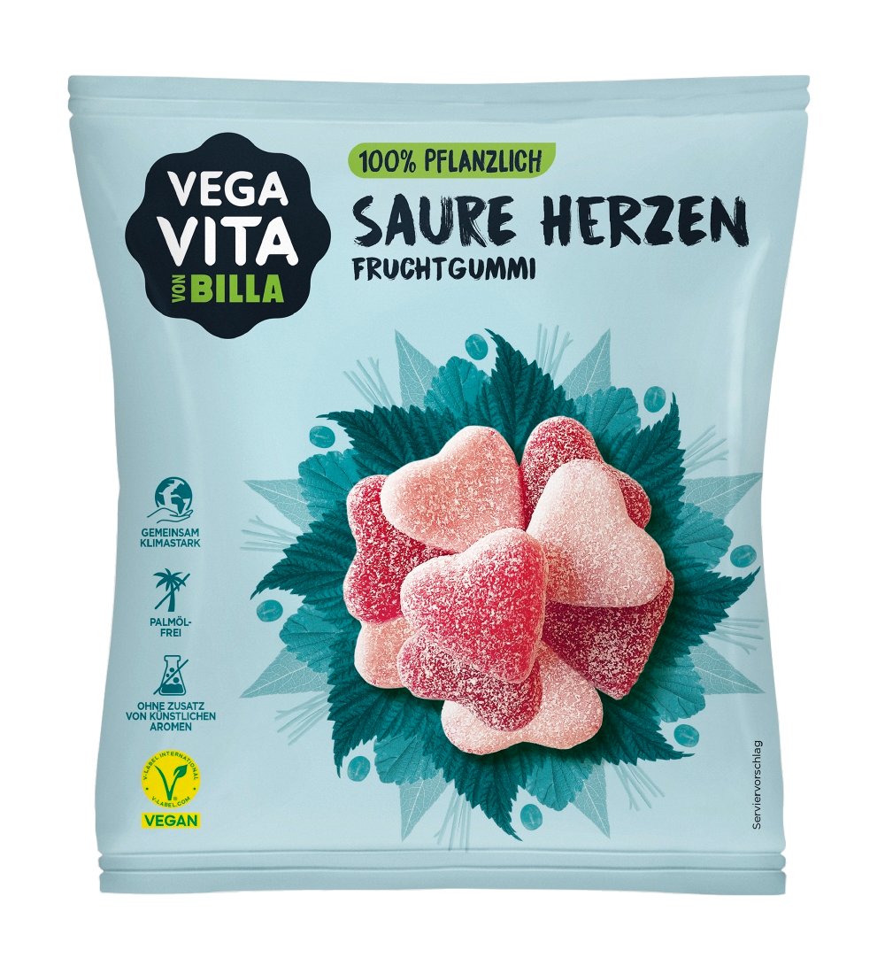 Vegavita saure Gummiherzen