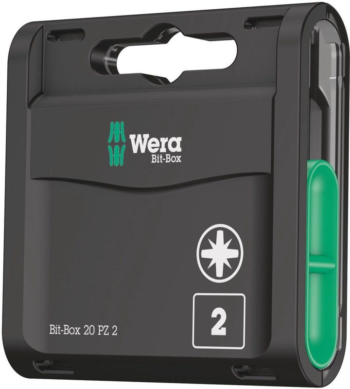 Wera - Bit-Box 20 PZ - Toolset - Hoogwaardige Bits - Taai-Hard Materiaal