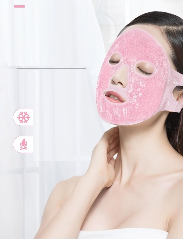 Worthbuy - Herbruikbaar PVC koelend/verwarmend gezichtsmasker