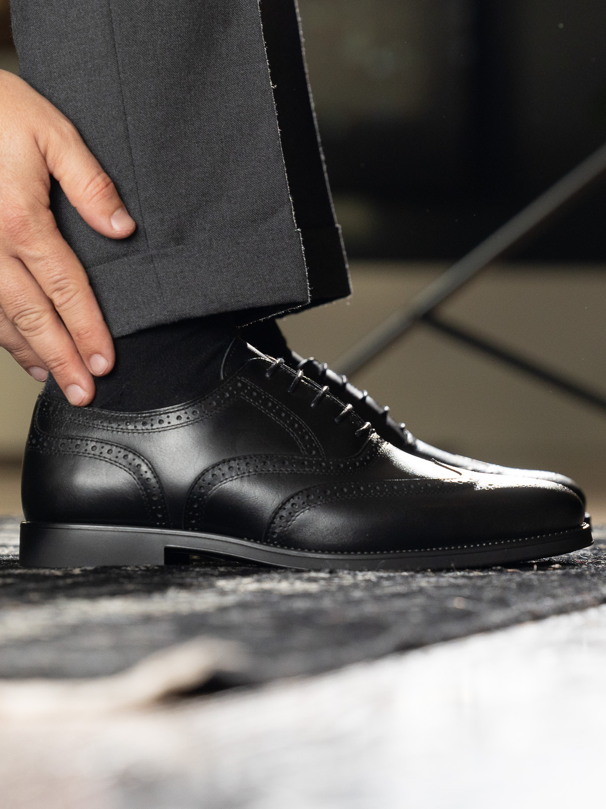 Gregers - Oxford Brogue Black - Trapes Sko