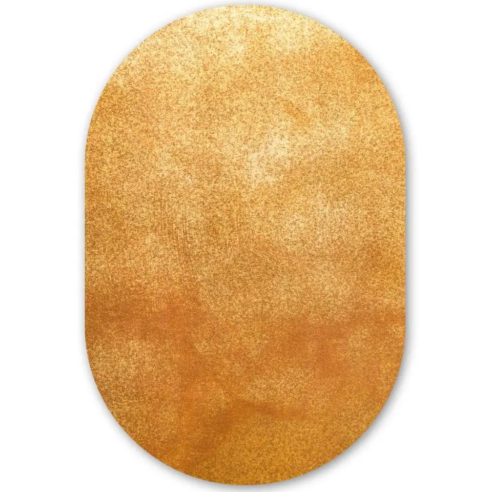 MuchoWow Wand decoratie 80x120cm IJzer Roest Goud Metaal