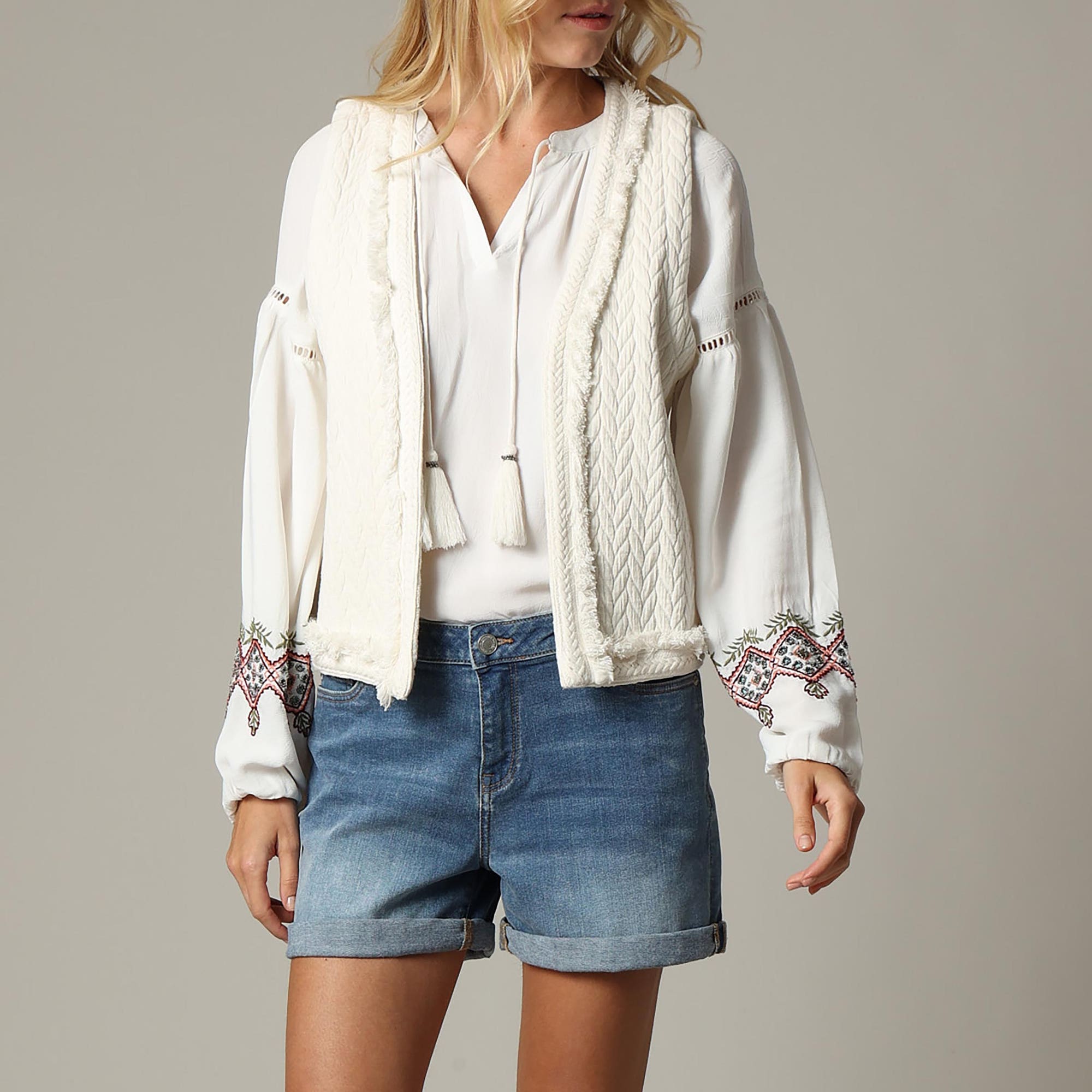 Gilet Femme beige