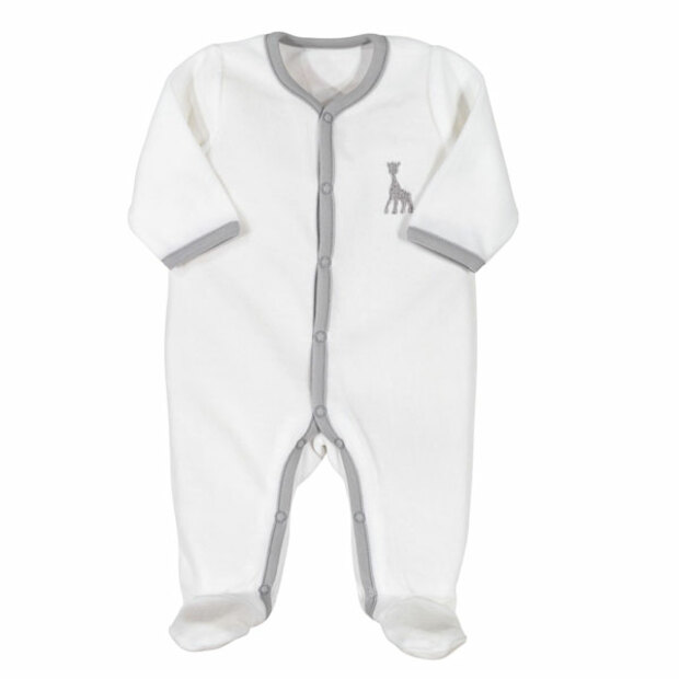 Pyjama Dors bien Y Sophie La Girafe Blanc 3mois - TROIS KILOS SEPT