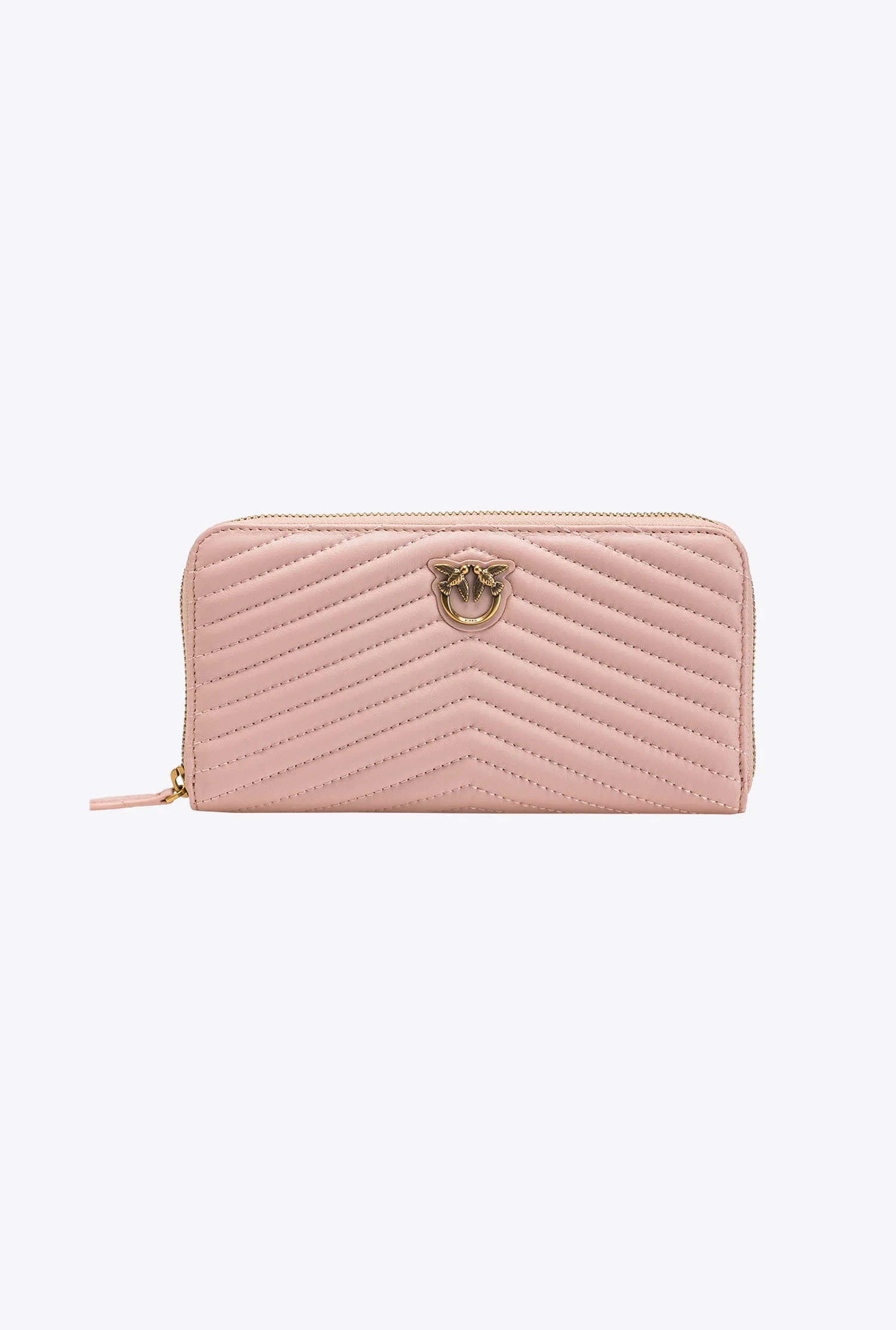 Portefeuille à contour zippé | Rose
