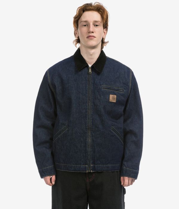 Carhartt WIP OG Detroit Smith Jacke (blue black rinsed)