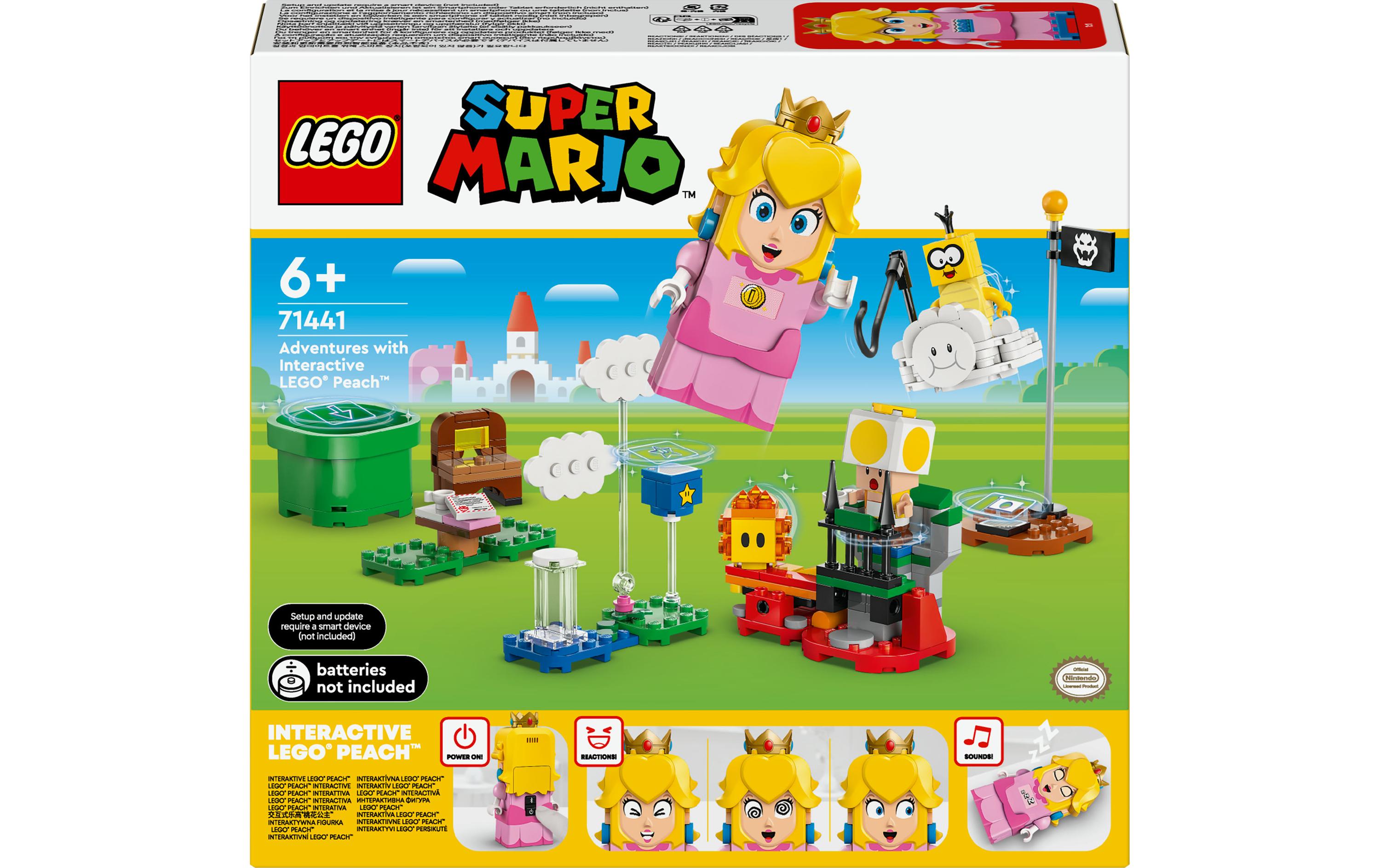 Super Mario Abenteuer mit der interaktiven Peach 71441Fantastisches Kinderspielzeug mit Prinzessin