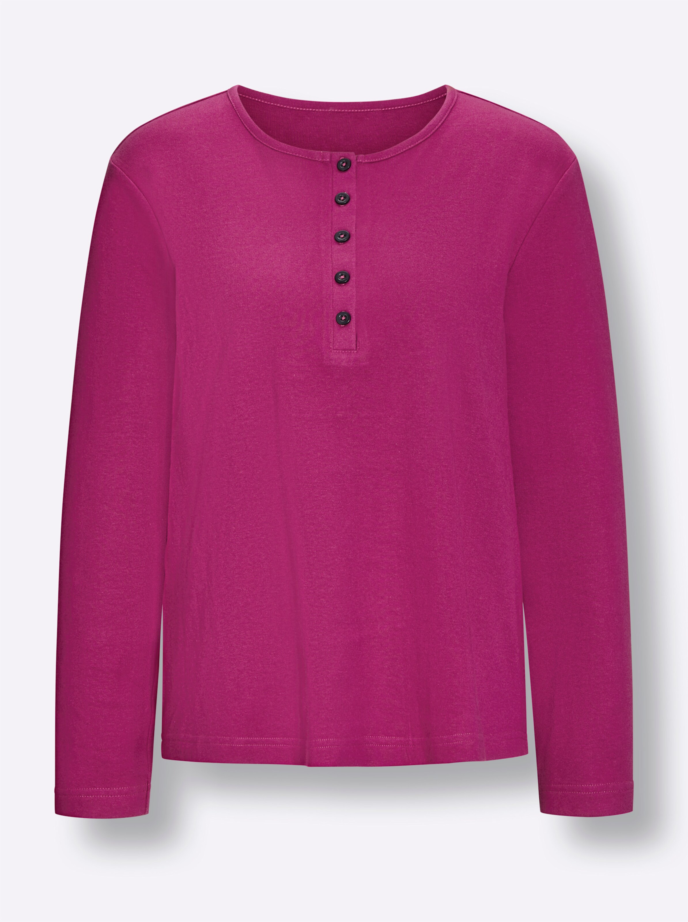 wäschepur Schlafanzug in graphit-magenta-kariert