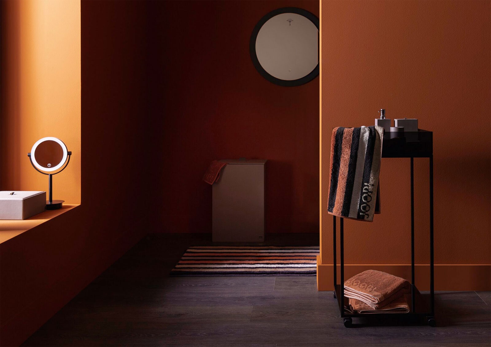 JOOP! Duschtuch TONE STRIPES 80 x 150 cm kupferfarbig