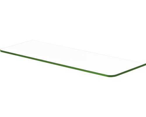 Standaard glazen plank, B 60 x D 20 x H 0,8 cm, helder