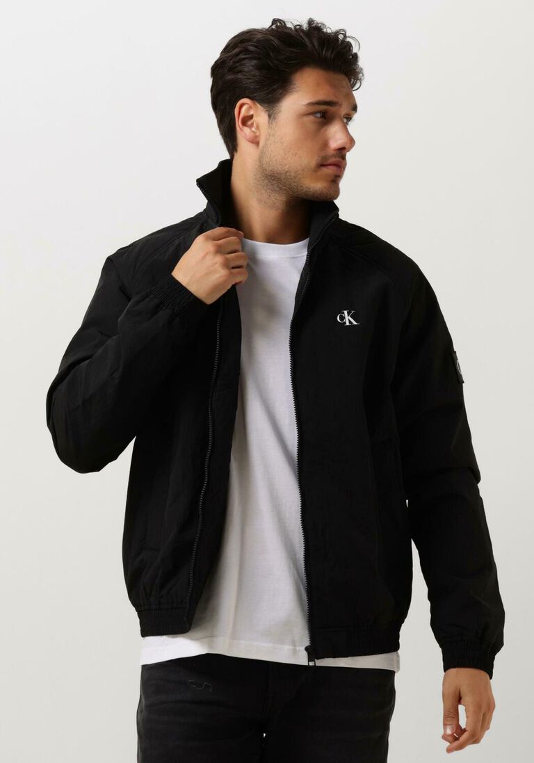 CALVIN KLEIN zwarte calvin klein jack padded harrington