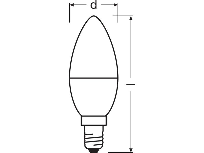 OSRAM LED PCR LAMPS WITH CLASSIC B 3.3W, E14, Warmweiss LED Lampen, klassische B Kolbenform aus recyceltem Plastik