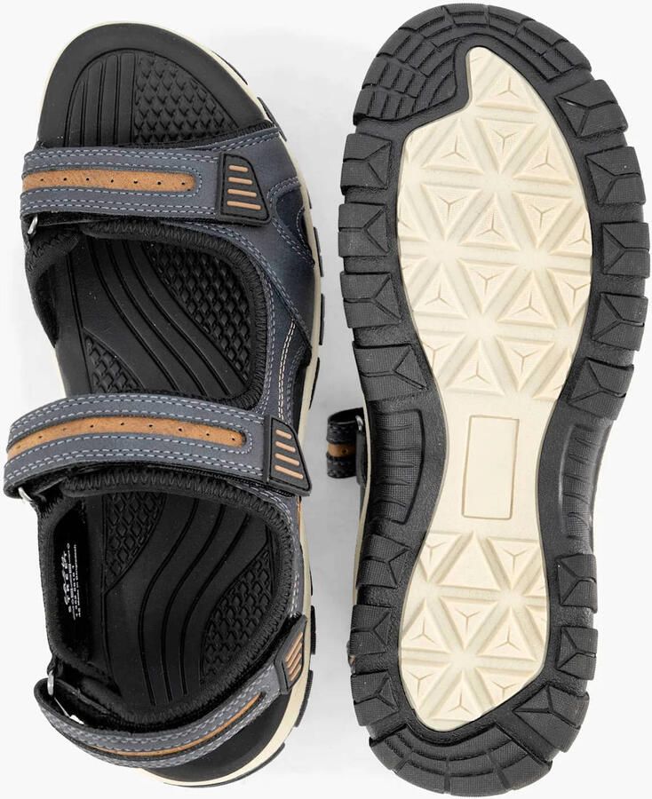 Easy Street imitatieleren sandalen met profielzool donkerblauw