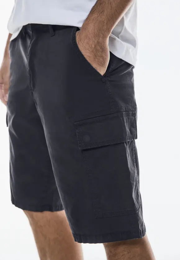 Twill Cargo Shorts - deep blue