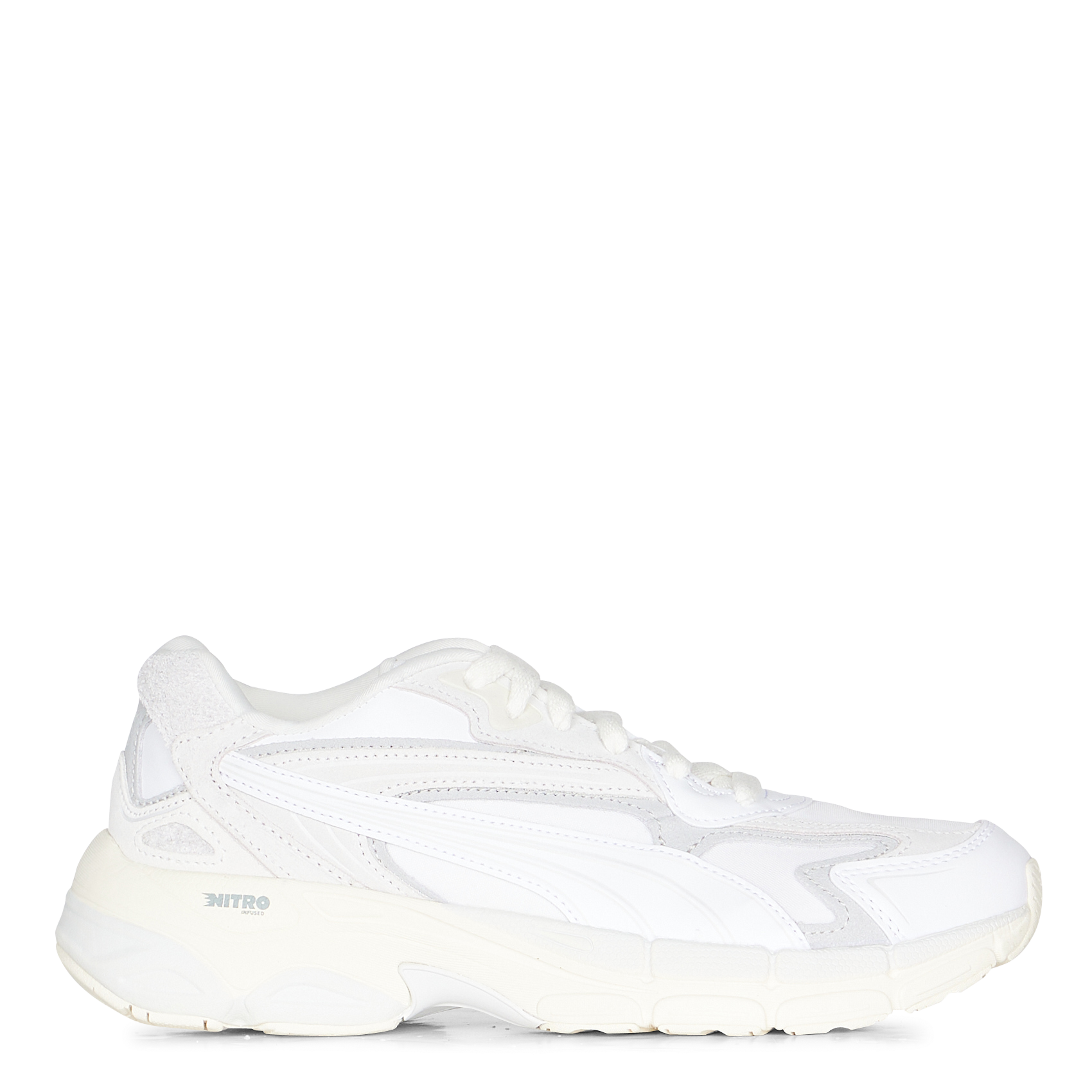 TEVERIS NITRO THRIFTED W - Baskets basses en cuir et tissus | Blanc