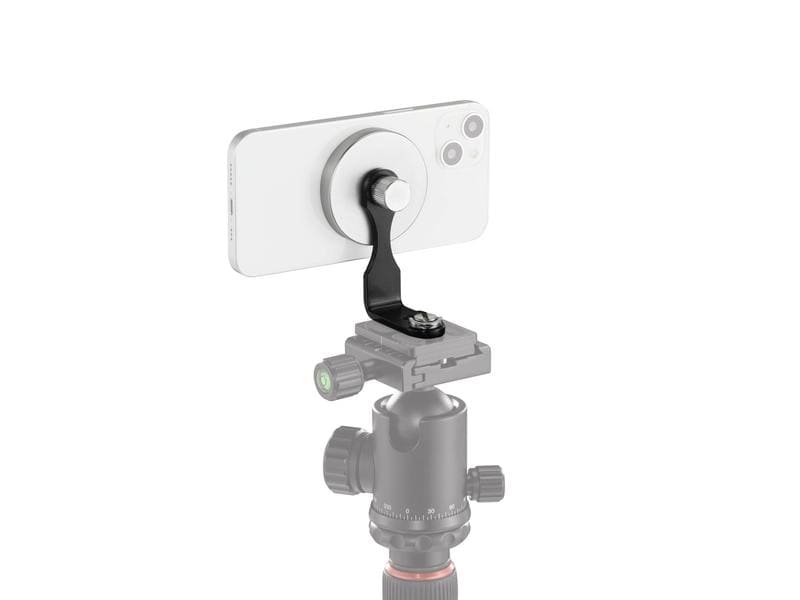 Hama Halterung Handy «Puck» magnetisch, universal Kompakter Magnet-Halter zur sicheren Befestigung eines Smartphones an Kamerastative und ¼“-Anschlüsse