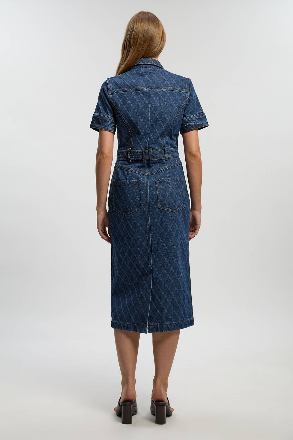 KarenMillen Robe Midi En Denim Imprimé