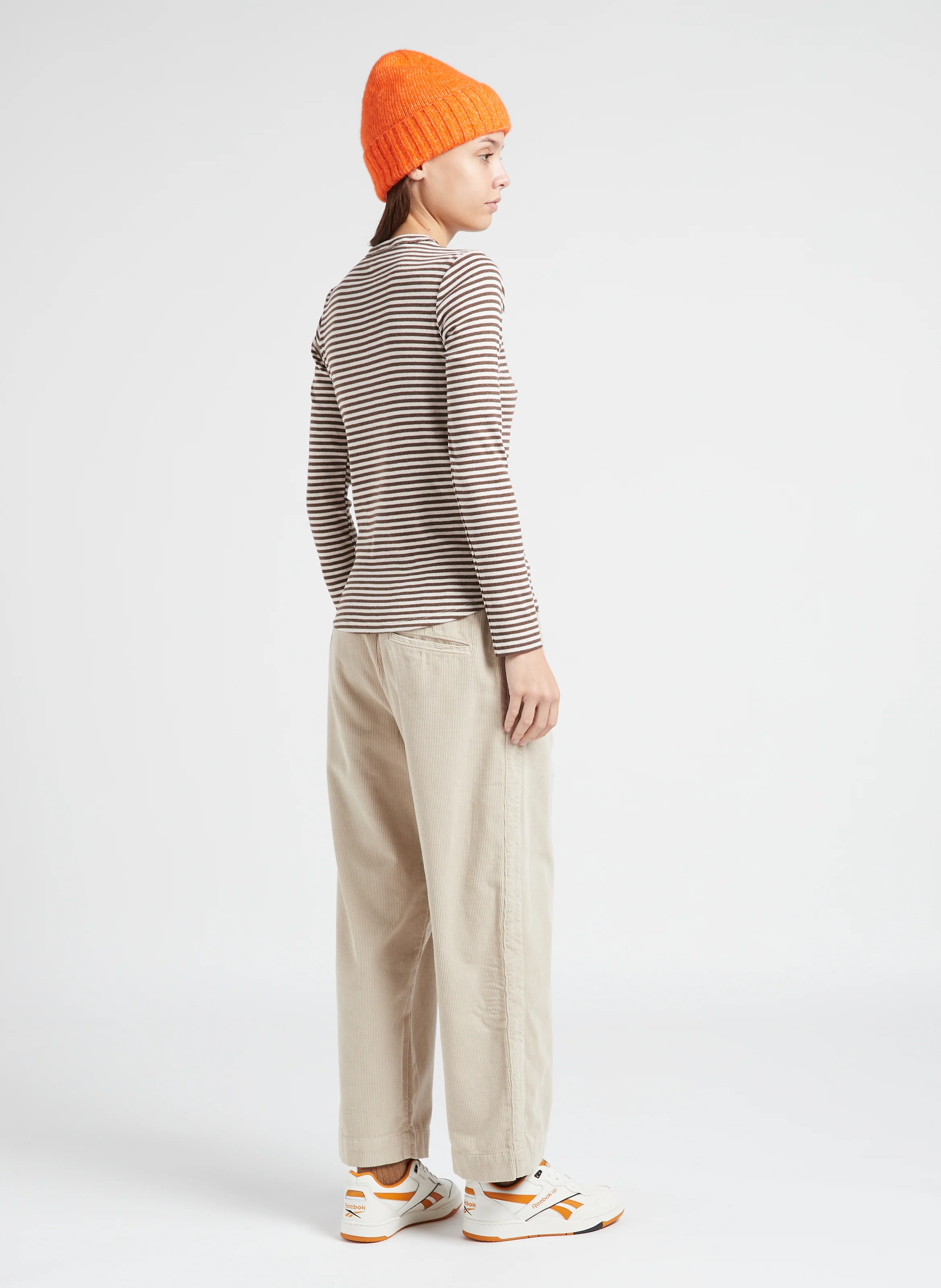 PENNY - Pantalon droit en coton | Beige