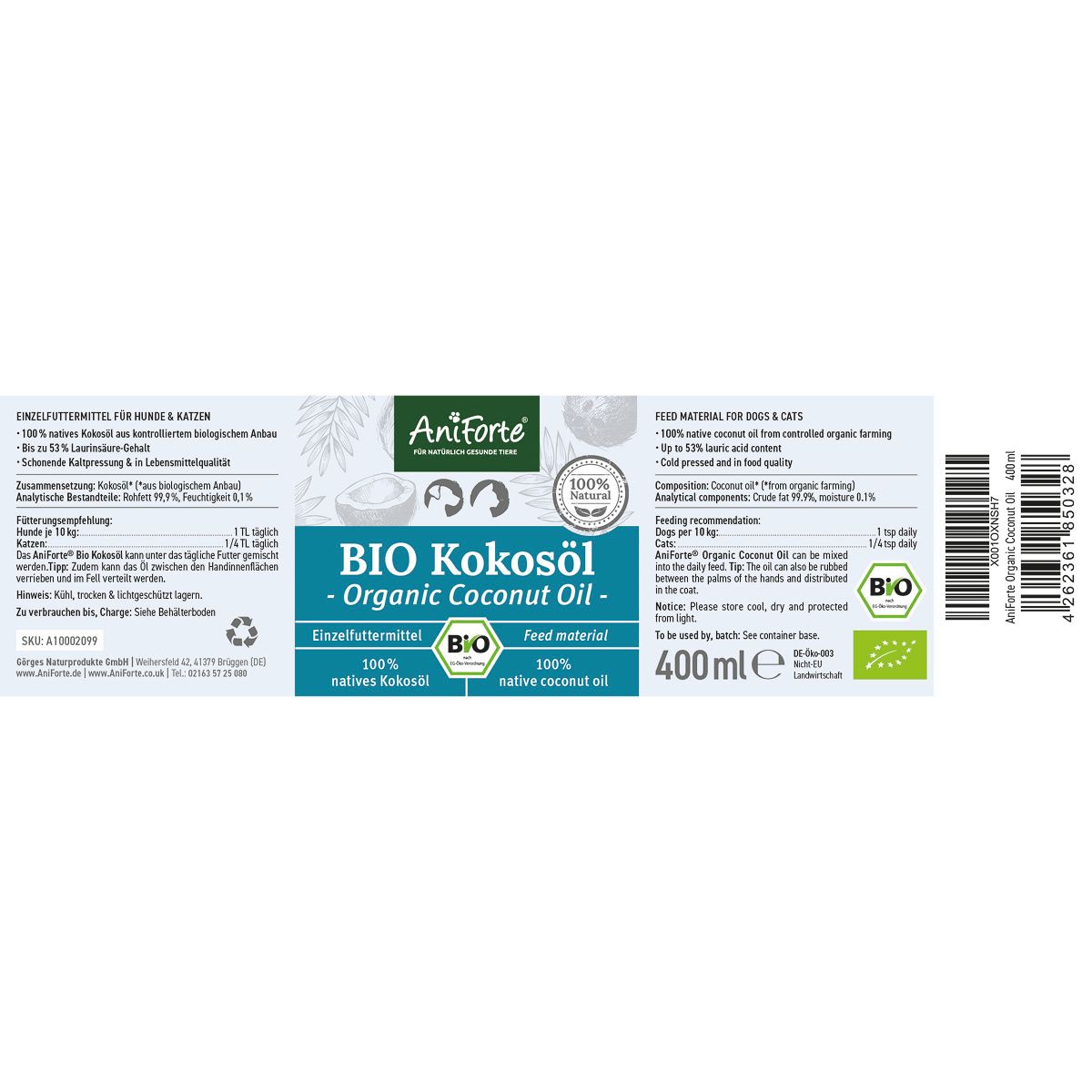 AniForte Bio Kokosöl