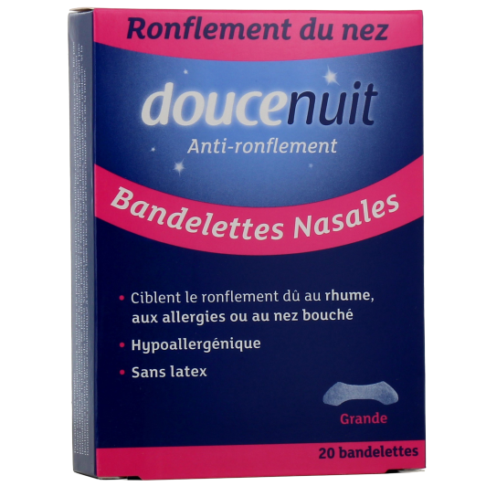 Bandelettes Nasales Anti-Ronflement Douce Nuit